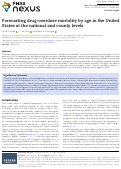 Cover page: Forecasting drug-overdose mortality by age in the United States at the national and county levels.