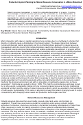 Cover page: Production System Planning for Natural Resource Conservation in a Micro-Watershed