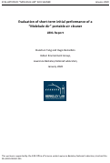 Cover page: Evaluation of short-term initial performance of a “Molekule Air” portable air cleaner