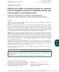 Cover page: Efficacy and safety of biological agents for systemic juvenile idiopathic arthritis: a systematic review and meta-analysis of randomized trials