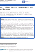 Cover page: GLI2 inhibition abrogates human leukemia stem cell dormancy