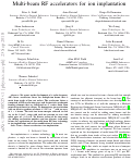 Cover page: Multi-beam RF Accelerators for Ion Implantation