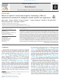 Cover page: Effects of repetitive transcranial magnetic stimulation (rTMS) on attribution of movement to ambiguous stimuli and EEG mu suppression