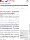 Cover page: Complete genomes of two Variovorax endophytes isolated from surface-sterilized alfalfa nodules.