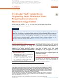 Cover page: Ventricular Tachycardia Storm Originating From Moderator Band Requiring Extracorporeal Membrane&nbsp;Oxygenation