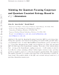 Cover page: Violating the quantum focusing conjecture and quantum covariant entropy bound in d ⩾ 5 dimensions