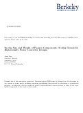 Cover page: On the Size and Weight of Passive Components: Scaling Trends for High-Density Power Converter Designs