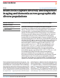 Cover page: Brain clocks capture diversity and disparities in aging and dementia across geographically diverse populations