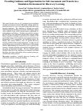 Cover page: Providing Guidance and Opportunities for Self-Assessment and Transfer in a Simulation Environment for Discovery Learning