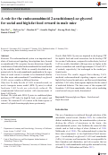 Cover page: A role for the endocannabinoid 2-arachidonoyl-sn-glycerol for social and high-fat food reward in male mice