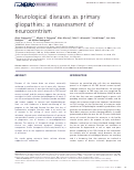 Cover page: Neurological Diseases as Primary Gliopathies: A Reassessment of Neurocentrism