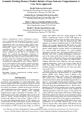 Cover page: Semantic Working Memory Predicts Relative Clause Sentence Comprehension: A Case Series Approach