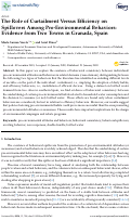 Cover page: The Role of Curtailment Versus Efficiency on Spillovers Among Pro-Environmental Behaviors: Evidence from Two Towns in Granada, Spain