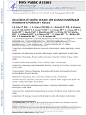 Cover page: Association of cognitive domains with postural instability/gait disturbance in Parkinson's disease