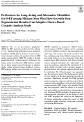 Cover page: Preferences for Long-Acting and Alternative Modalities for PrEP among Military Men Who Have Sex with Men: Segmentation Results of an Adaptive Choice-Based Conjoint Analysis Study