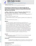 Cover page: Randomized Controlled Trial of an Internet Application to Reduce HIV Transmission Behavior Among HIV Infected Men Who have Sex with Men