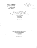 Cover page: Behavioral modeling of the Intel 8255A/8255A-5 programmable peripheral interface