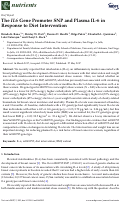 Cover page: The IL-6 Gene Promoter SNP and Plasma IL-6 in Response to Diet Intervention