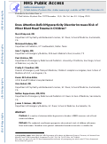 Cover page: Does attention-deficit/hyperactivity disorder increase the risk of minor blunt head trauma in children?