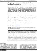 Cover page: Complete genome sequence of Desulfomicrobium baculatum type strain (XT)