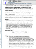 Cover page: Tetrafluorophenoxymethyl ketone cruzain inhibitors with improved pharmacokinetic properties as therapeutic leads for Chagas' disease.