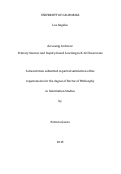 Cover page: Accessing Archives: Primary Sources and Inquiry-based Learning in K-12 Classrooms