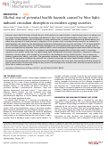 Cover page: Global rise of potential health hazards caused by blue light-induced circadian disruption in modern aging societies