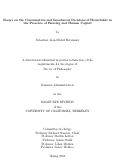 Cover page: Essays on the Consumption and Investment Decisions of Households in the Presence of Housing and Human Capital