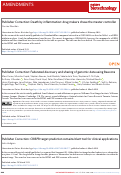 Cover page: Publisher Correction: Federated discovery and sharing of genomic data using Beacons