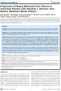 Cover page: Progression of Biopsy-Measured Liver Fibrosis in Untreated Patients with Hepatitis C Infection: Non-Markov Multistate Model Analysis