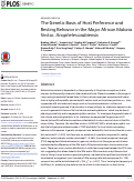 Cover page: The Genetic Basis of Host Preference and Resting Behavior in the Major African Malaria Vector, Anopheles arabiensis