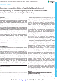 Cover page: Luminal-contact-inhibition of epithelial basal stem cell multipotency in prostate organogenesis and homeostasis