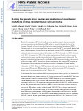 Cover page: Rolling the Genetic Dice: Neutral and Deleterious Smoothened Mutations in Drug-Resistant Basal Cell Carcinoma