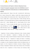 Cover page: Coronary dominance and prognosis in patients undergoing coronary computed tomographic angiography: results from the CONFIRM (COronary CT Angiography EvaluatioN For Clinical Outcomes: An InteRnational Multicenter) registry