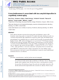 Cover page: Conscientiousness is associated with less amyloid deposition in cognitively normal aging.