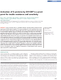 Cover page: Activation of G proteins by GIV-GEF is a pivot point for insulin resistance and sensitivity