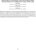 Cover page: Speech Perception Across the Lifespan: Using a Gaussian Mixture Model toUnderstand Changes in Cue Weighting Between Younger and Older Adults