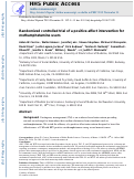 Cover page: Randomized controlled trial of a positive affect intervention for methamphetamine users