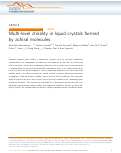 Cover page: Multi-level chirality in liquid crystals formed by achiral molecules