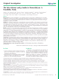 Cover page: The Microbiome and p-Inulin in Hemodialysis: A Feasibility Study.