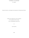 Cover page: Bayesian Assurance and Sample Size Determination for Experimental Studies