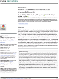 Cover page: Filamin C is Essential for mammalian myocardial integrity