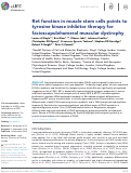 Cover page: Ret function in muscle stem cells points to tyrosine kinase inhibitor therapy for facioscapulohumeral muscular dystrophy