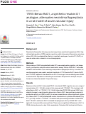 Cover page: 17R/S-Benzo-RvD1, a synthetic resolvin D1 analogue, attenuates neointimal hyperplasia in a rat model of acute vascular injury