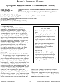 Cover page: Nystagmus Associated with Carbamazepine Toxicity