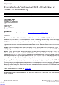 Cover page: Desensitization to Fear-Inducing COVID-19 Health News on Twitter: Observational Study