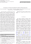 Cover page: First Results of the Regional Earthquake Likelihood Models Experiment