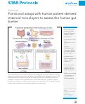 Cover page: Functional assays with human patient-derived enteroid monolayers to assess the human gut barrier