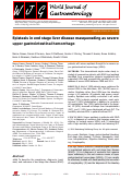 Cover page: Epistaxis in end stage liver disease masquerading as severe upper gastrointestinal hemorrhage