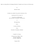 Cover page: Optics and Algorithms for Designing Miniature Computational Cameras and Microscopes